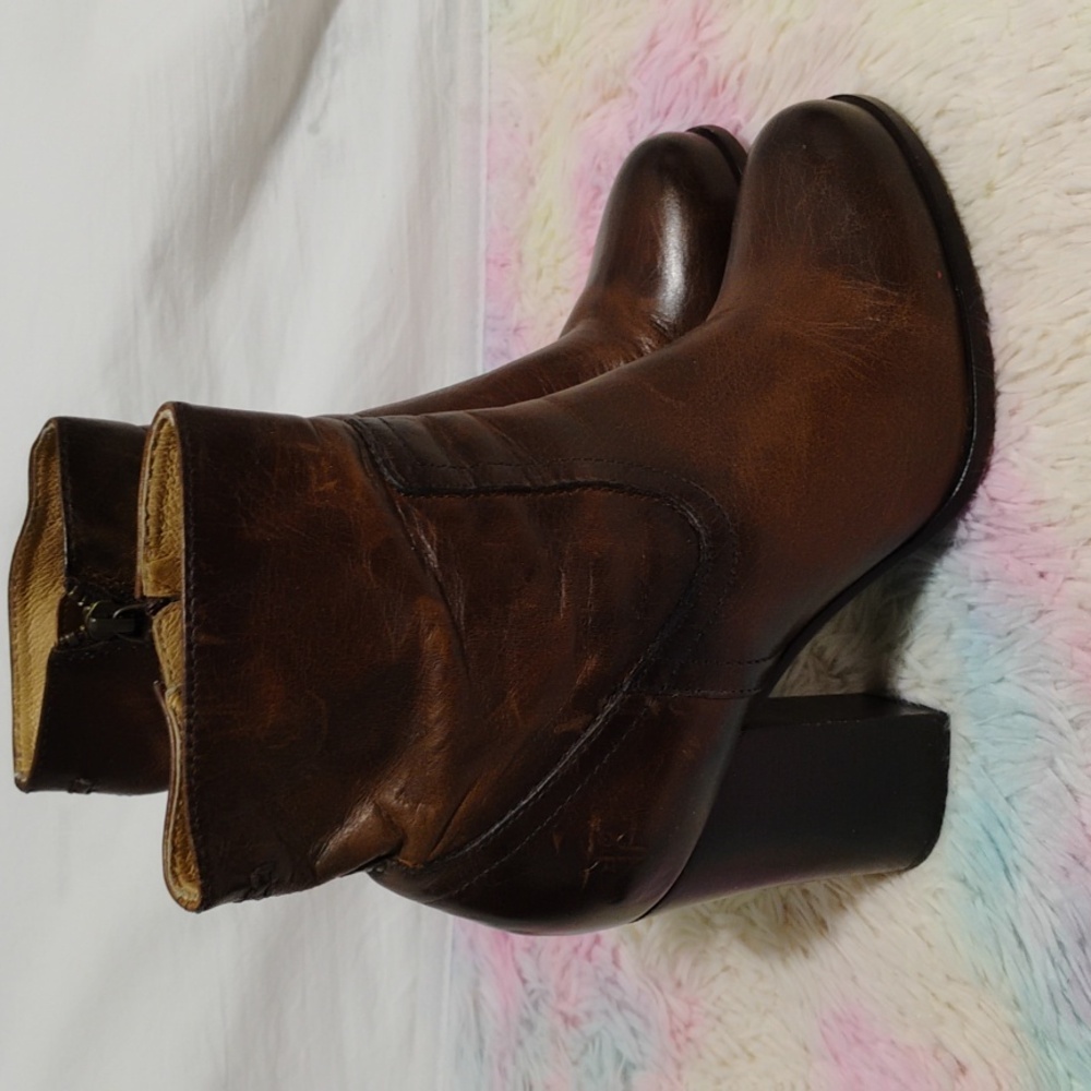 SALE! Frye Patty Artisan Zip Up Boots Sz.7M Gently Worn (#8 CRATE) - Picture 7 of 16